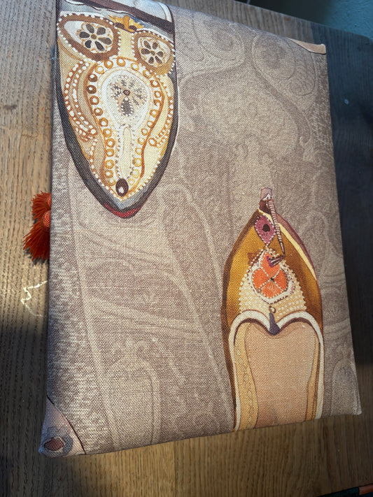 Pantoufle, Mulberrystoff, A4 Schachtel , beige