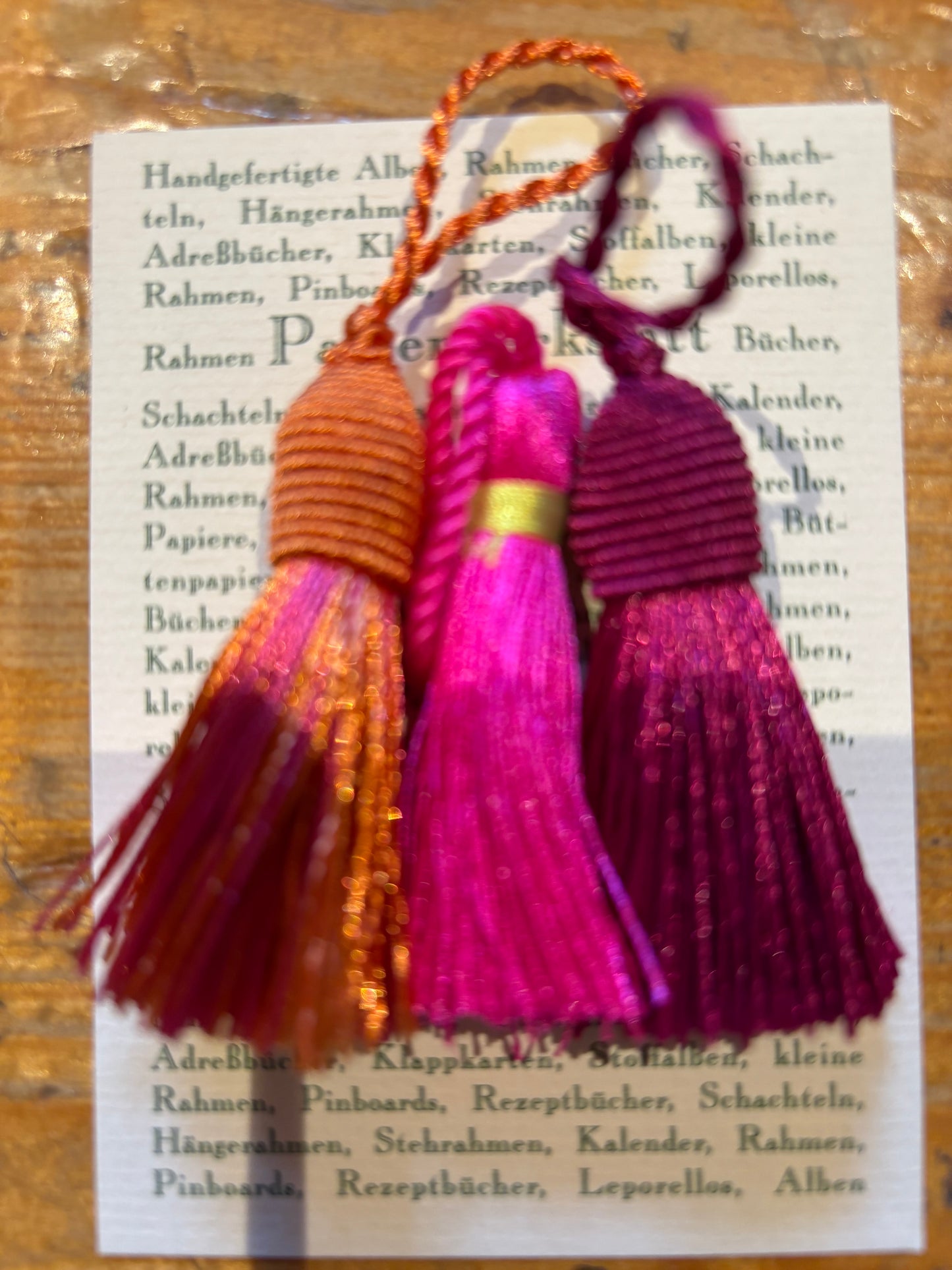 Quasten Set pink