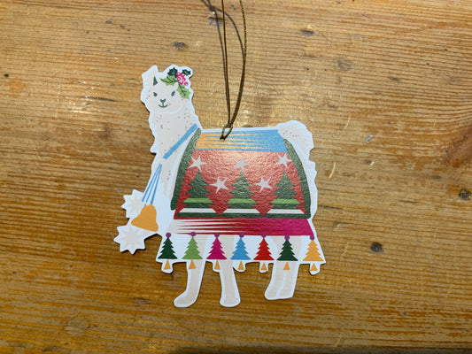 Geschenkanhänger Lama