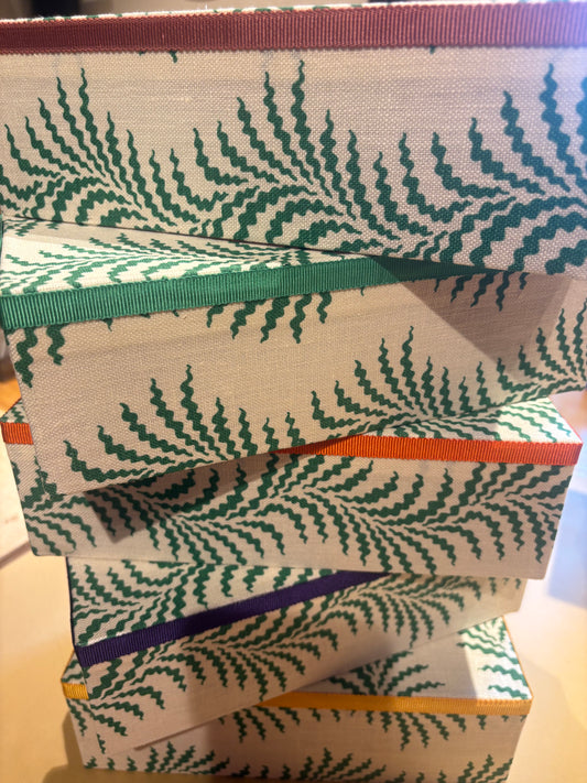 Kleenex Farn,handgedruckter Stoff