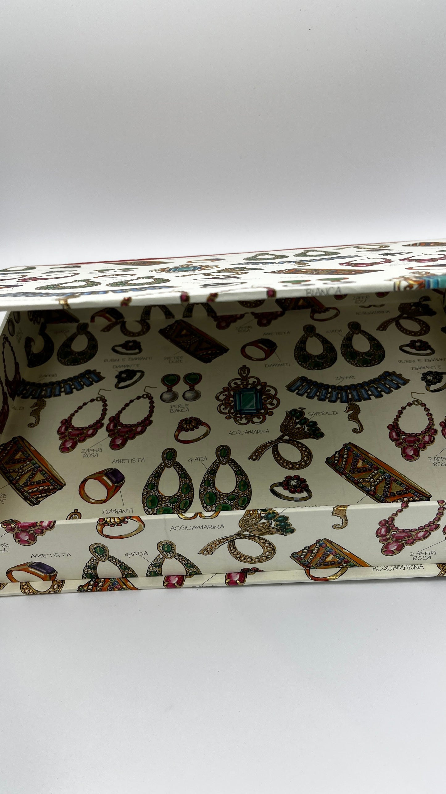 Schmuck Letterbox,A4, 4 cm,Stoff Rücken