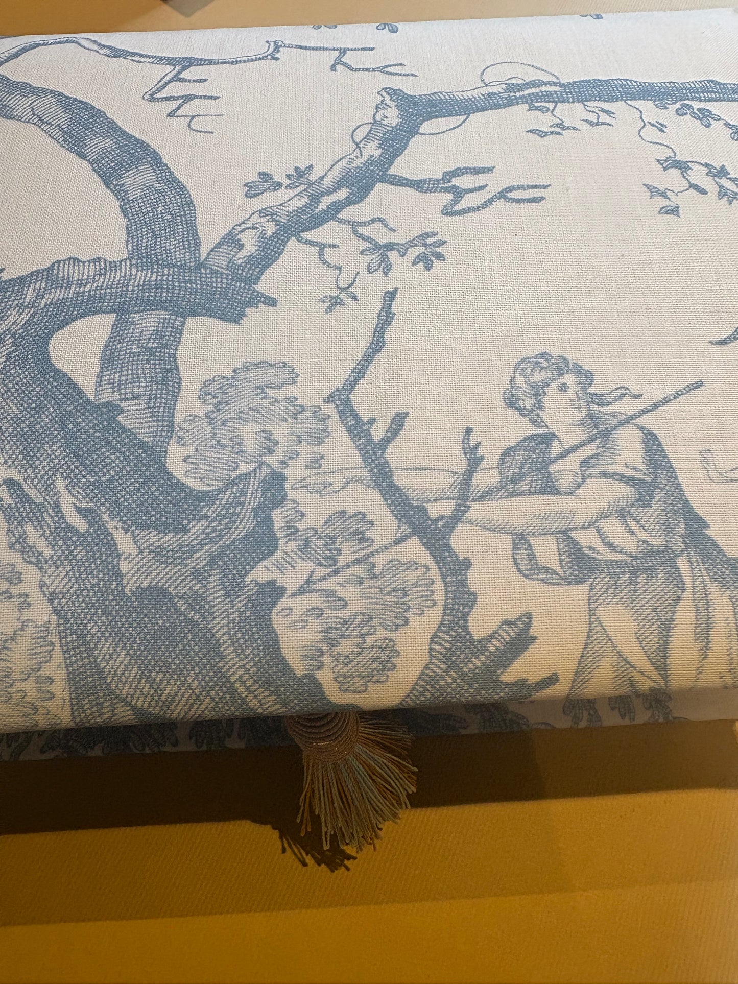 Toile de Jouy, A5, Blau