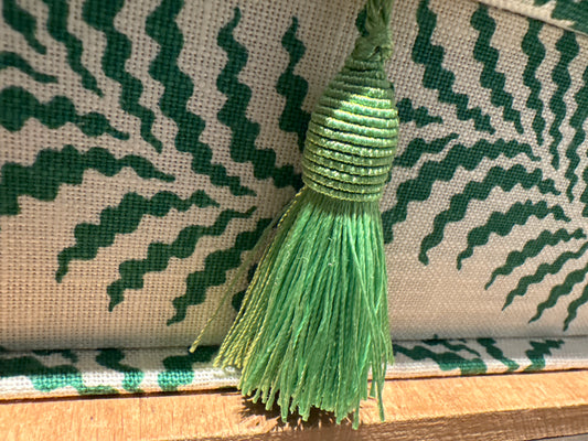 Soane Britain, Farn, Schachtel A6,handgedruckter Stoff