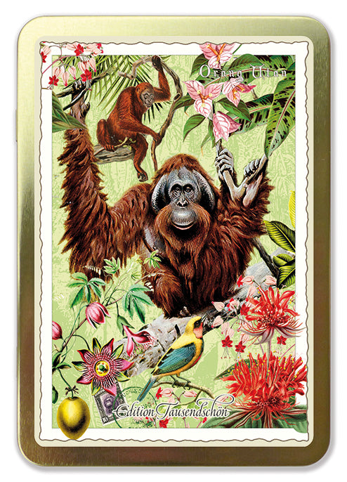 Goldene Postkarten Box Wild Life