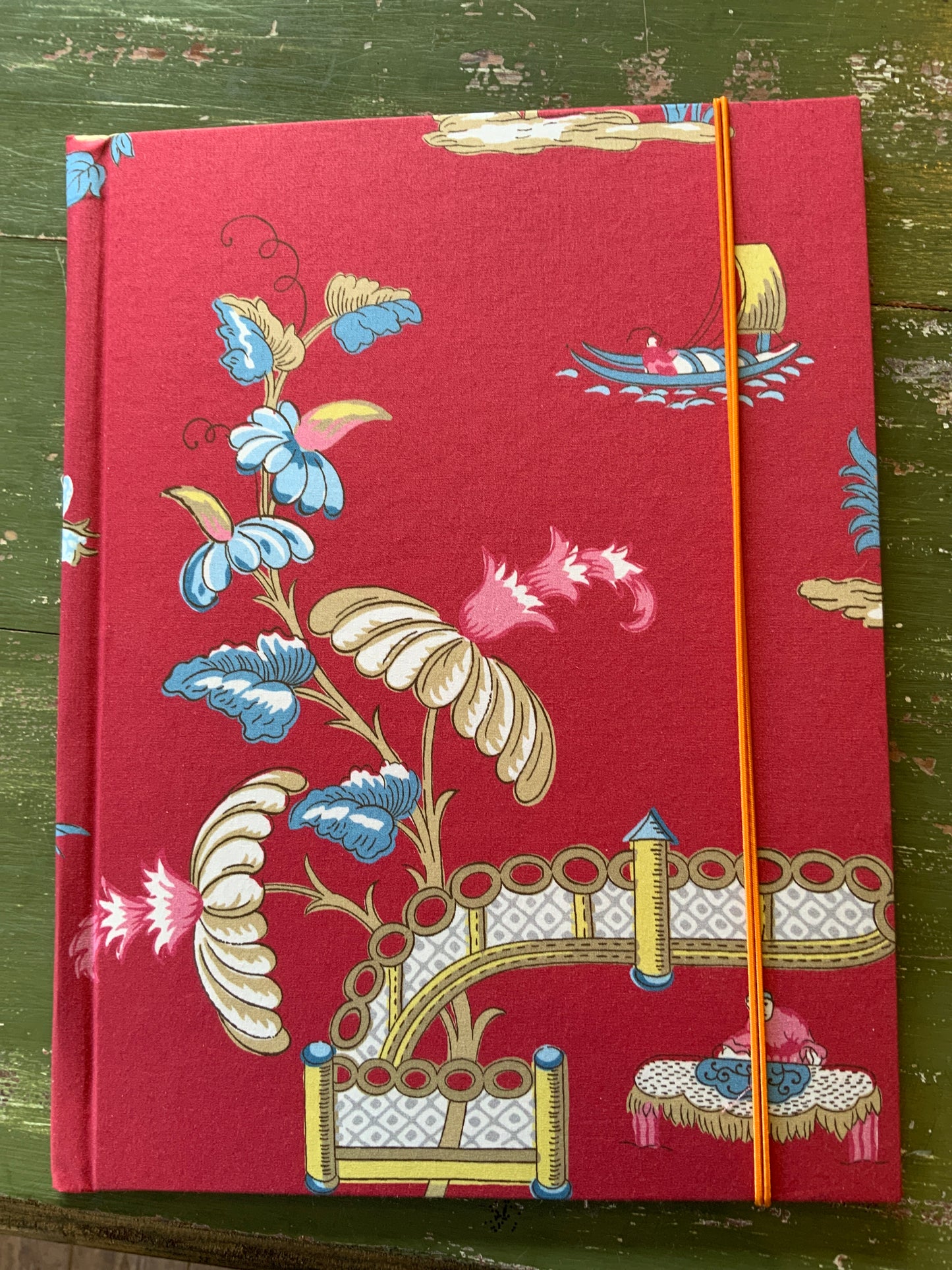 Toile de Jouy Mappen A4 rot