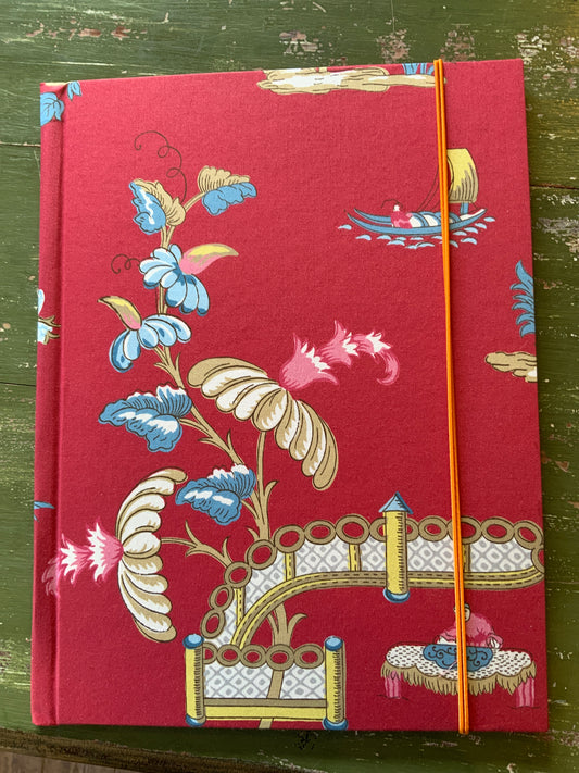 Toile de Jouy Mappen A4 rot