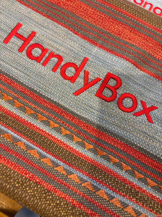 Ikat Streifen, HandyBox A4 Schachteln , Schleife
