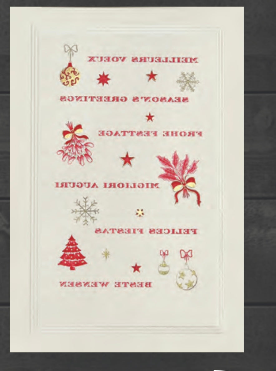 Stahlstichkarte Wünsche aus  aller Welt