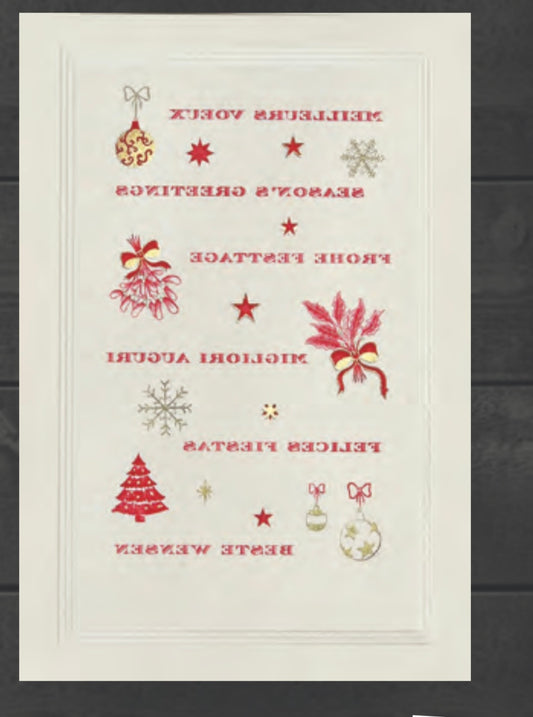 Stahlstichkarte Wünsche aus  aller Welt