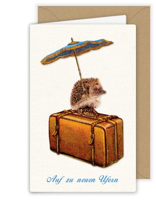 Kärtchen auf zu neuen Ufern