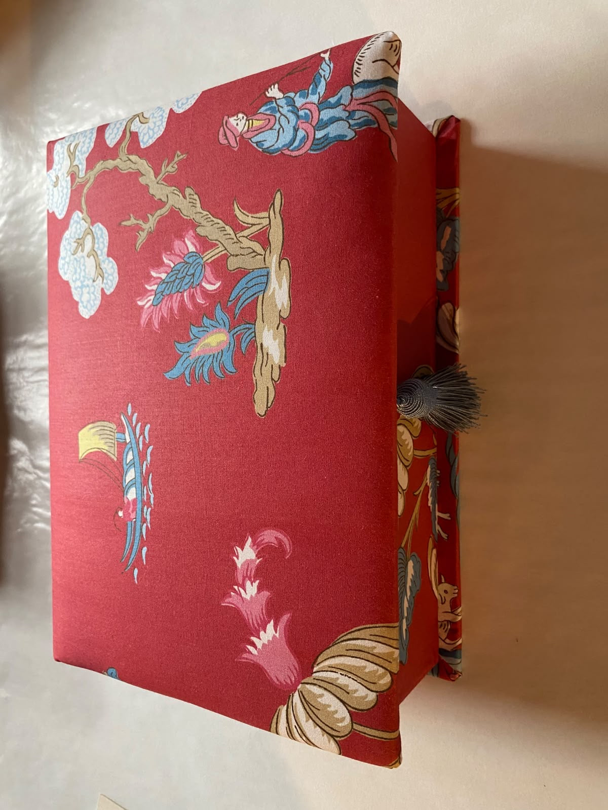 Toile de Jouy Schachtel A5 rot