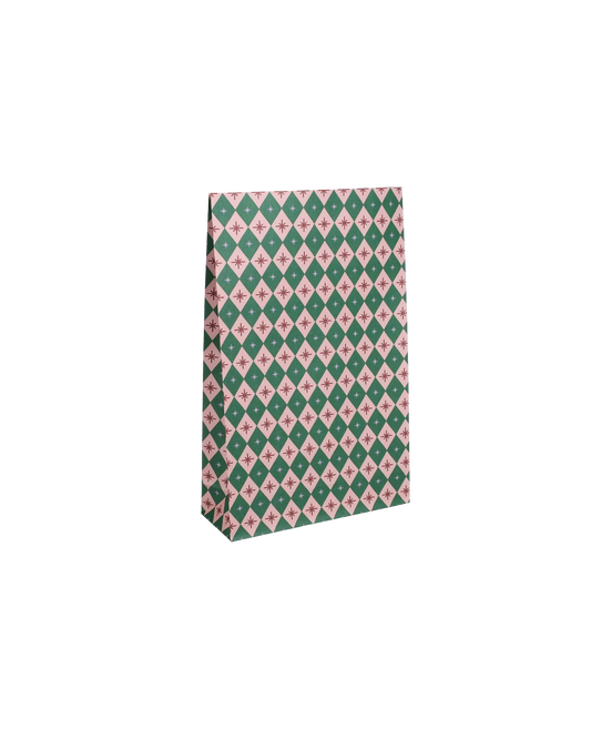 Tüten,Grafik grün A5, Set 5 Stk