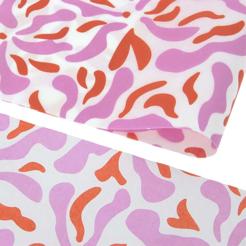 Seidenpapier pink/orange, 50•70cm, 10 er Set