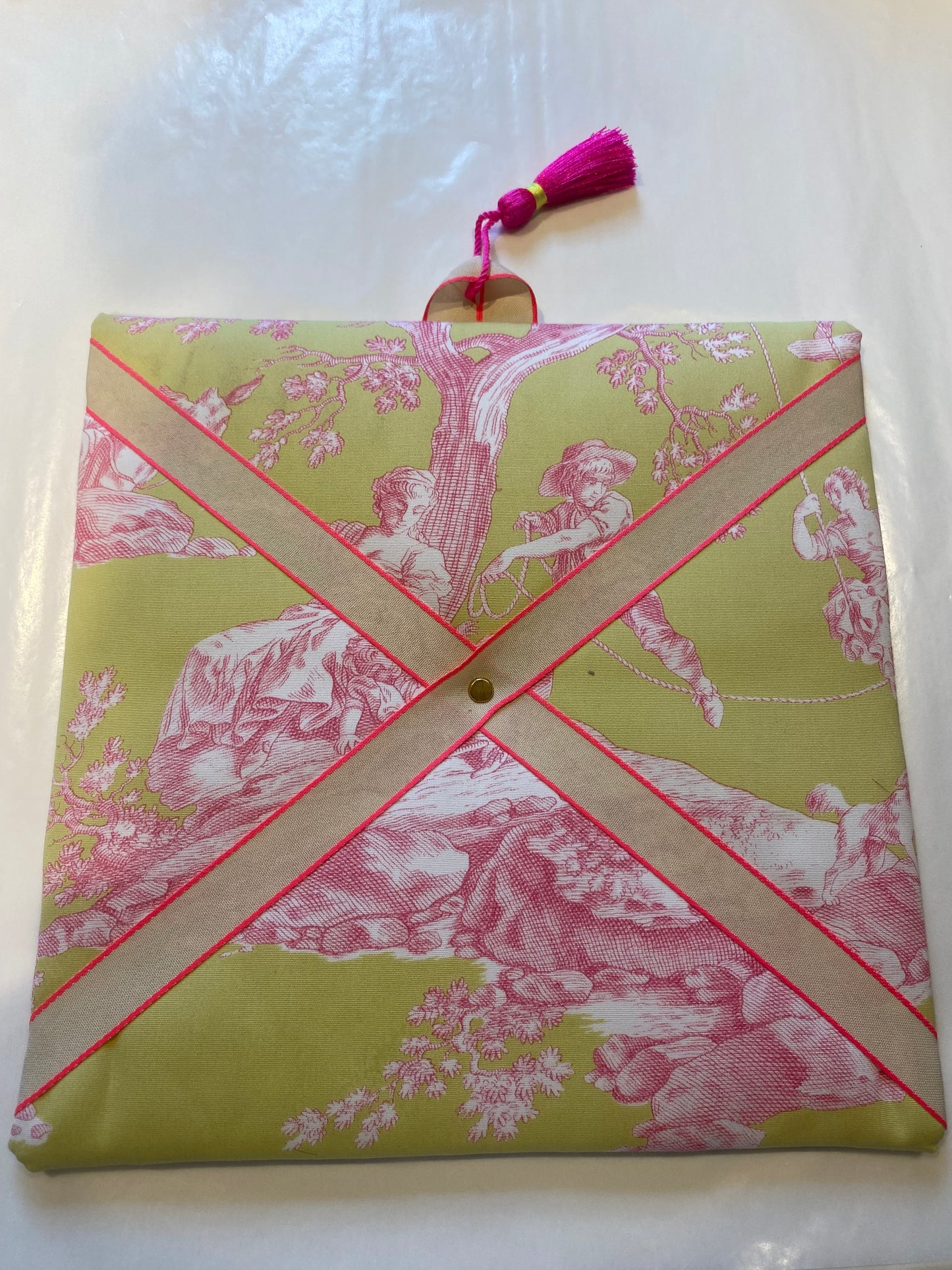 Zettelboard Toile de Jouy , Quadrat