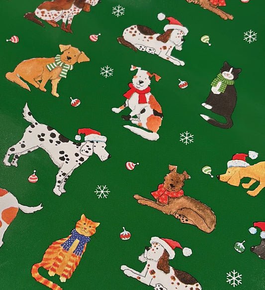 Hunde Geschenkpapier,drei Bögen im Set. 50 auf 70 cm ♥️Sonderpreis für Hundefans ♥️