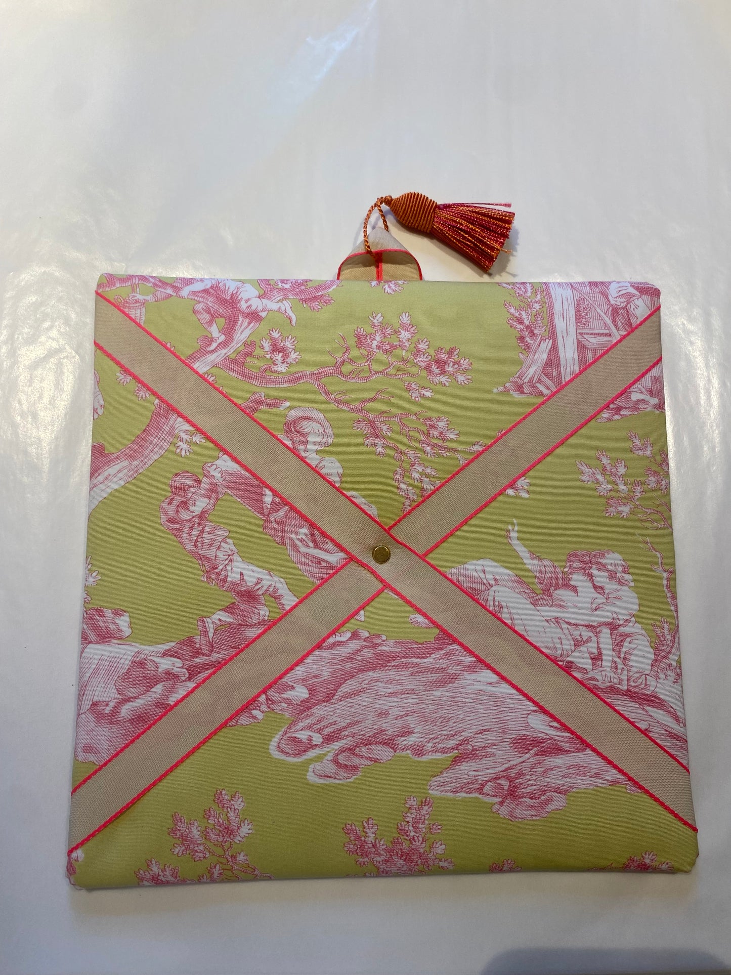 Zettelboard Toile de Jouy , Quadrat