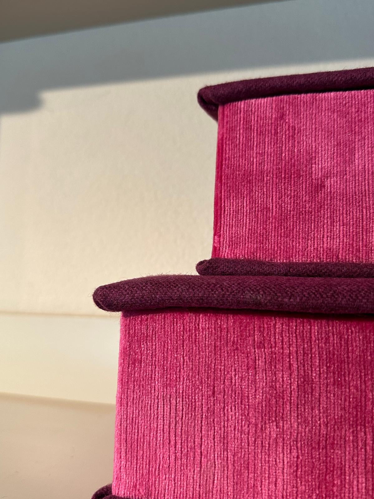 Schachtel Samt & Loden Mix ,A5,A6 Pink Lila