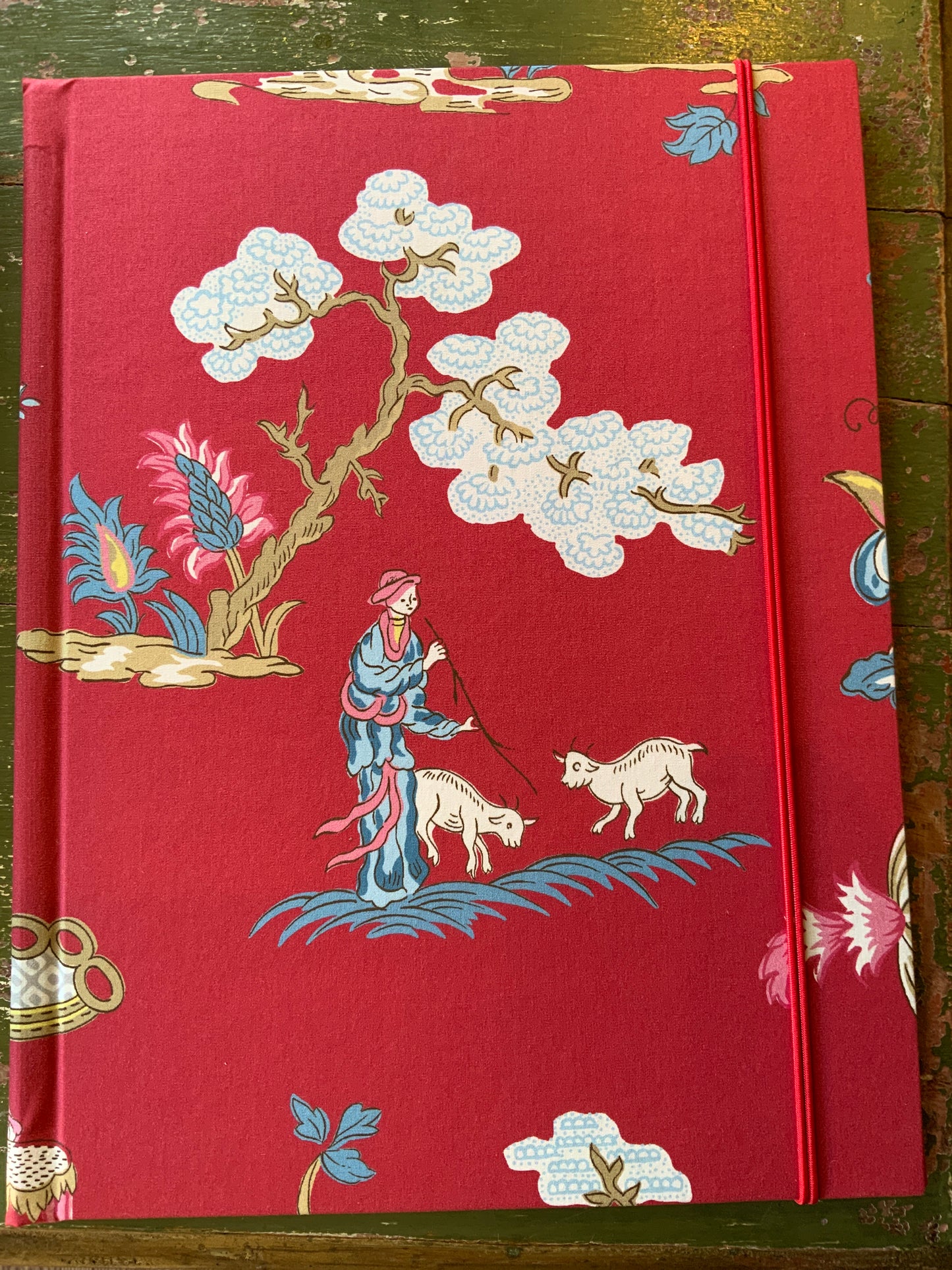 Toile de Jouy Mappen A4 rot