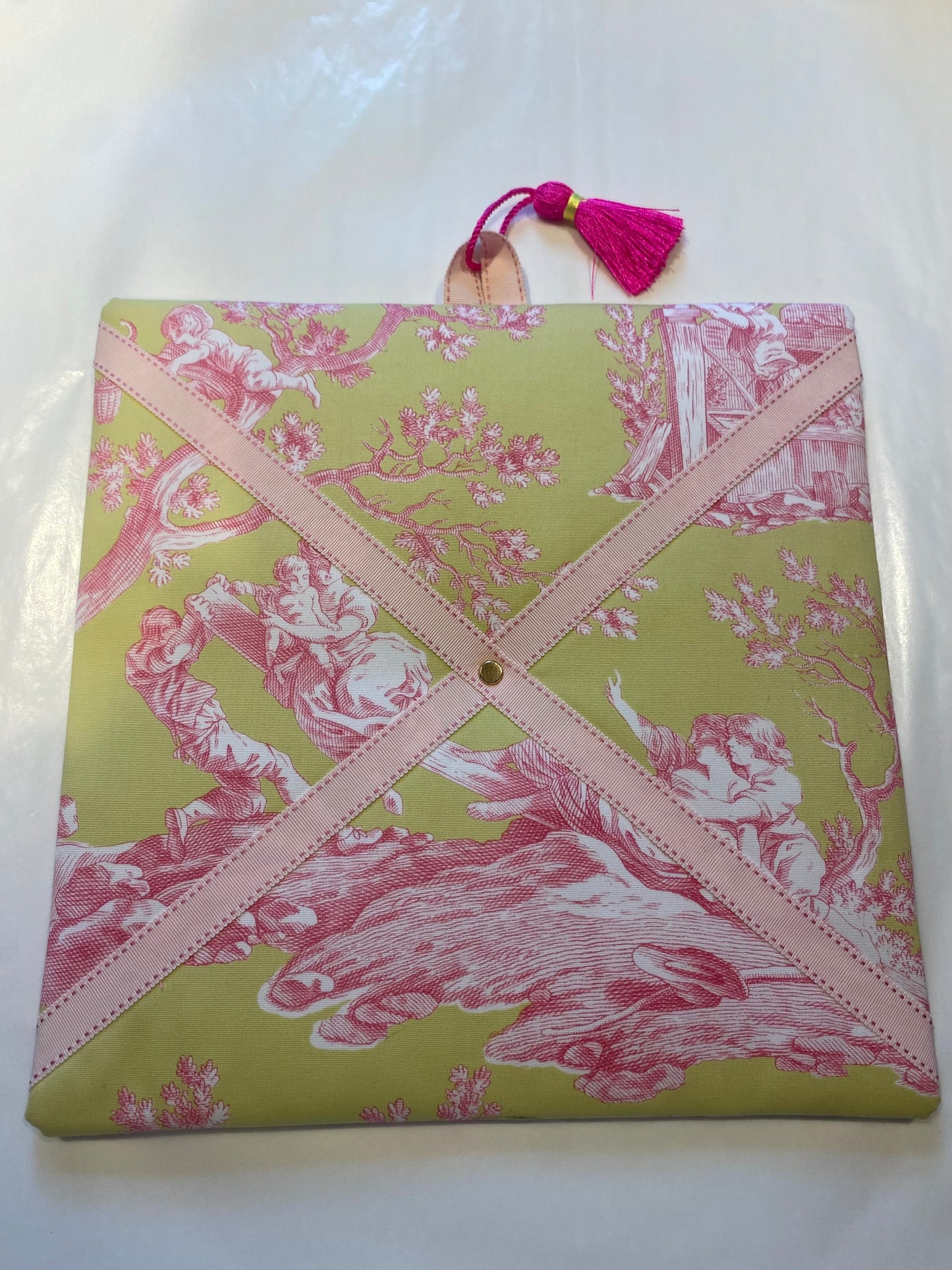 Zettelboard Toile de Jouy , Quadrat