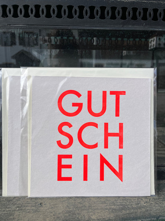 Gutschein Karte Quadratisch