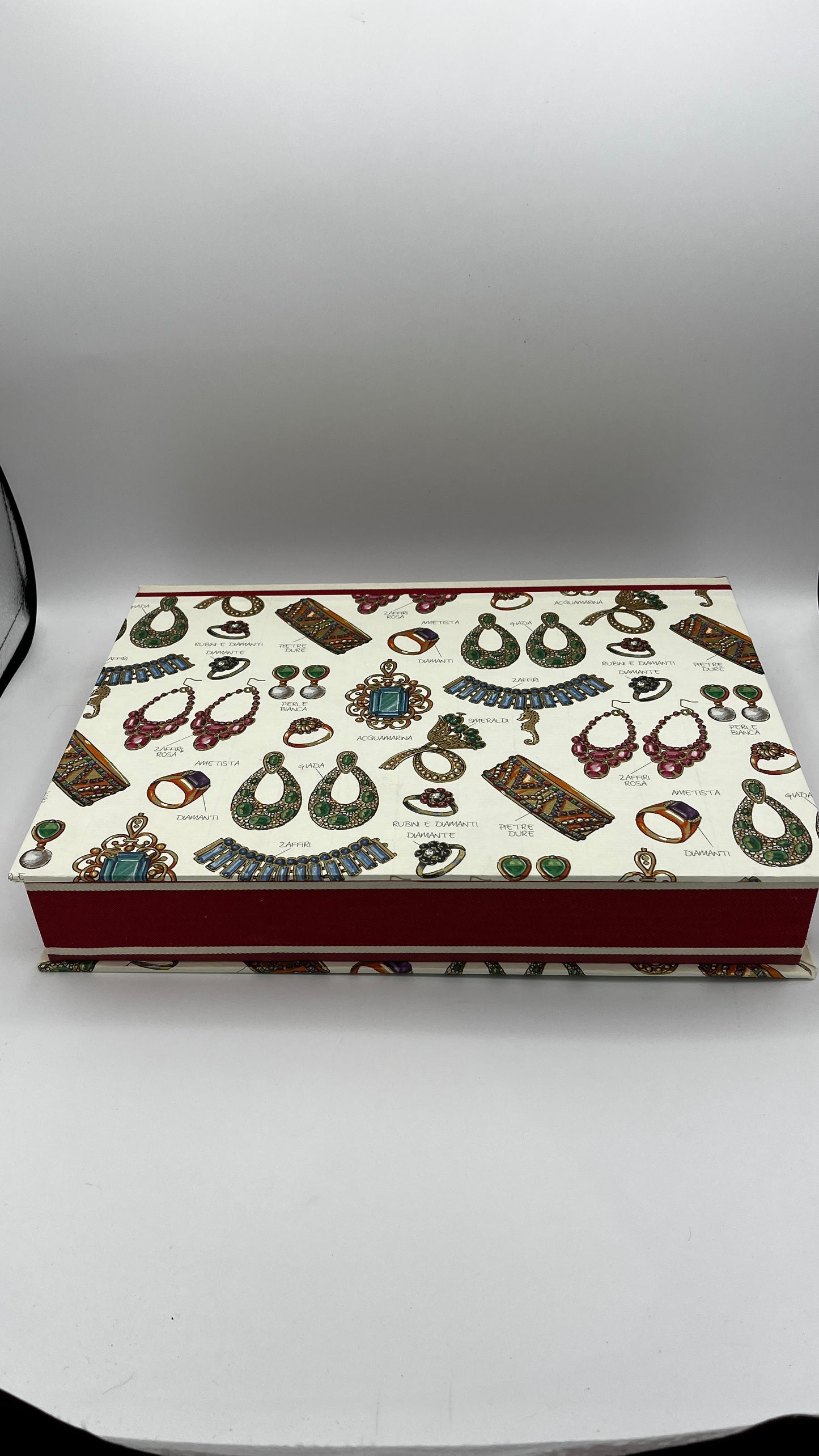 Schmuck Letterbox,A4, 4 cm,Stoff Rücken