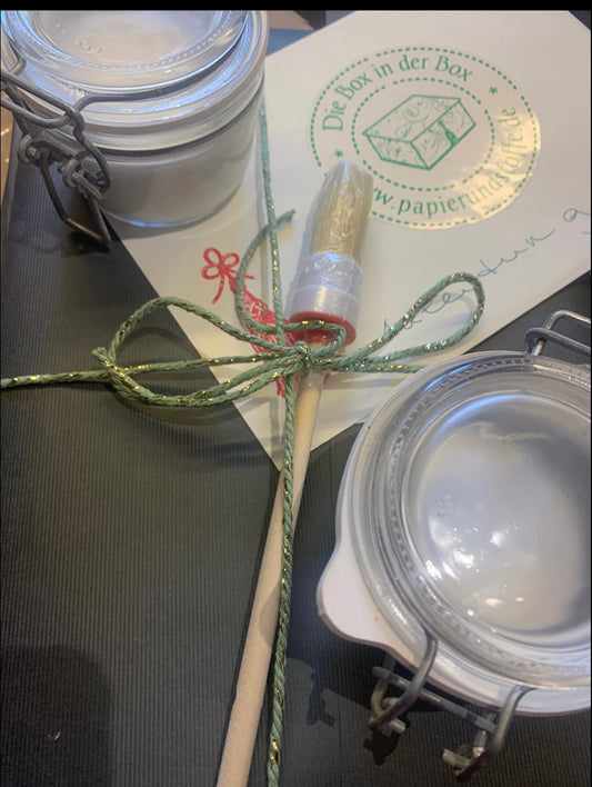 Mappe in der Box, A4 Toile de Jouy