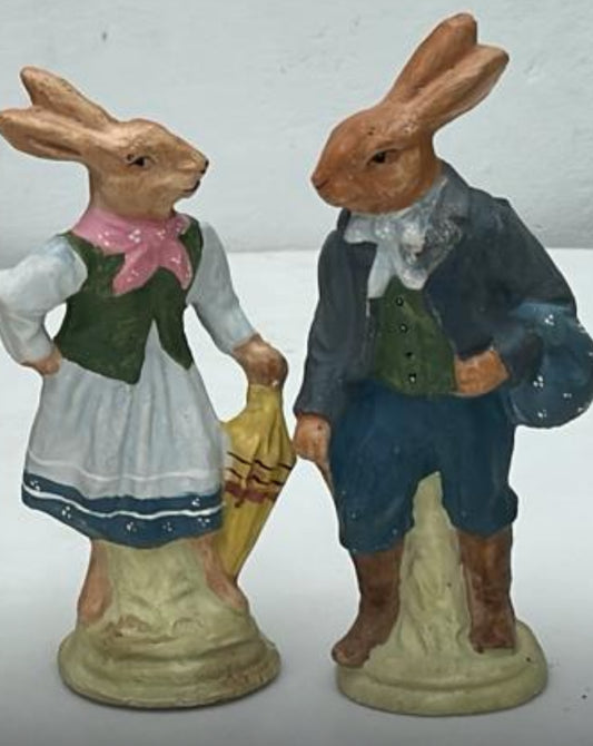 🐇Hasenpaar Pappmache, handgemacht🐇