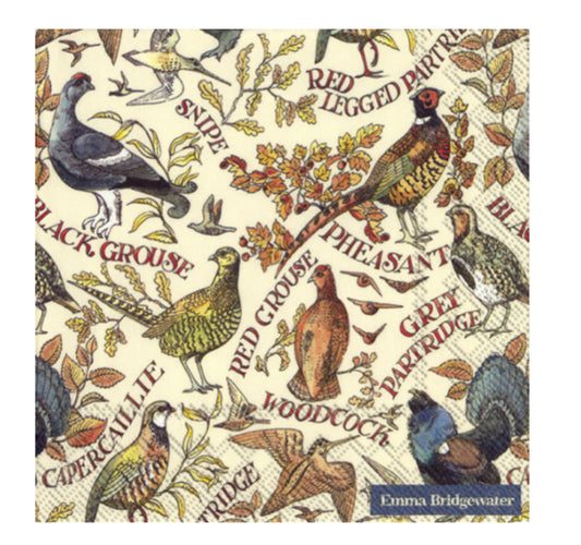 Emma Bridgewater, Fasane, Cocktail Servietten