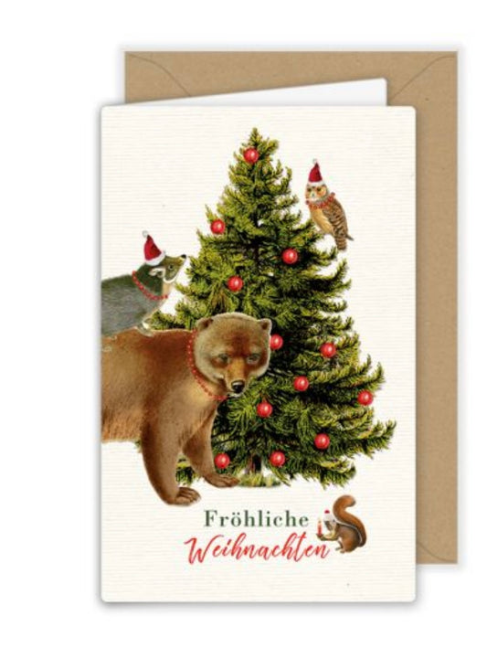 Bären Kärtchen Weihnachten