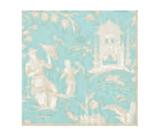 Serviettenset Chinoiserie Türkis