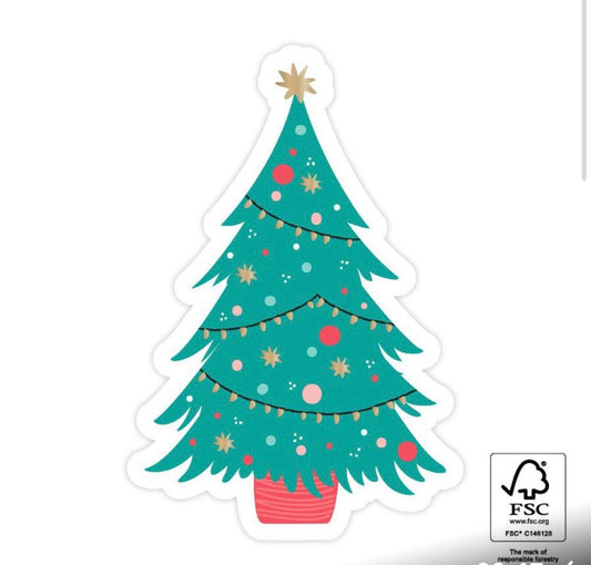 Sticker Weihnachtsbaum Aufkleber 2