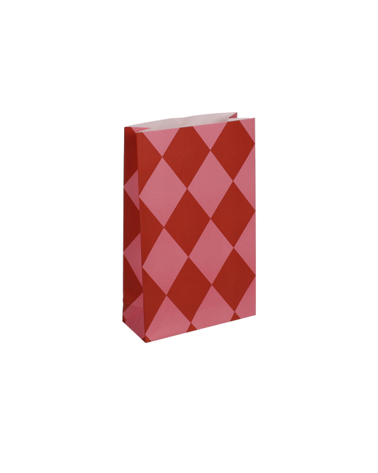 Harlekin Tüte, rot ,A5,Set 5 Stk