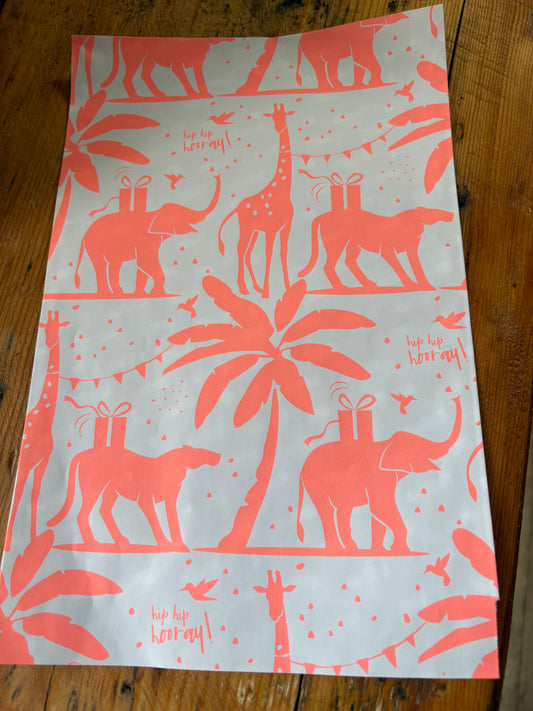 Elefant Tüten, Neon, A5, Set 10 stk