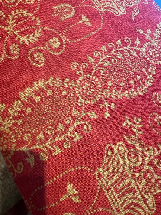 Queen and King Schachtel A4, Stoff Charles Burger Paris