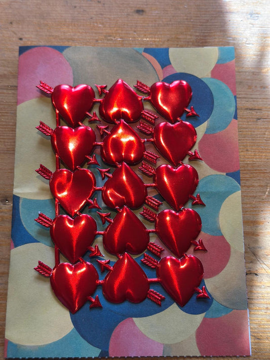 Herzen, voller Liebe, rot