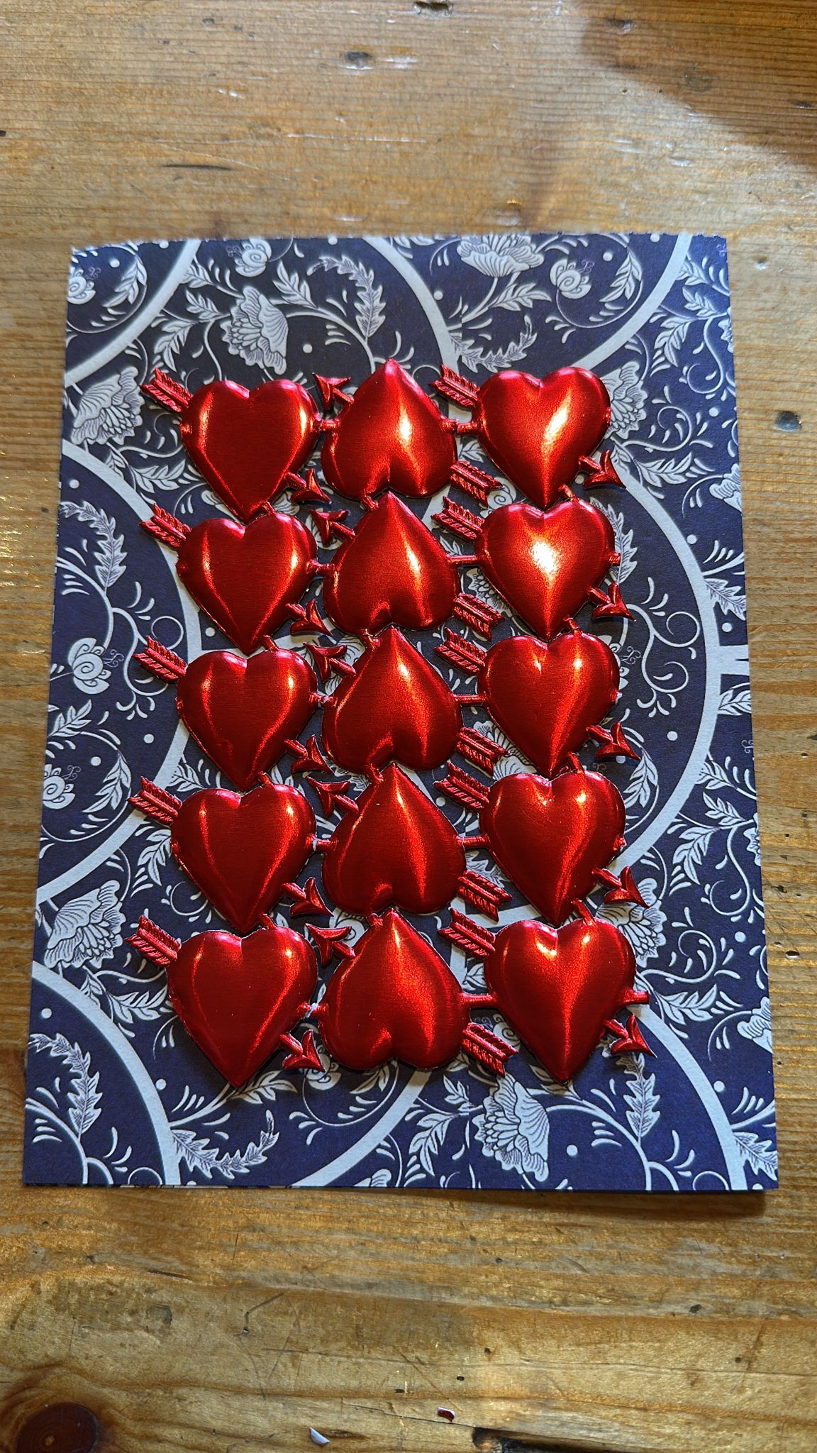 Herzen, voller Liebe, rot