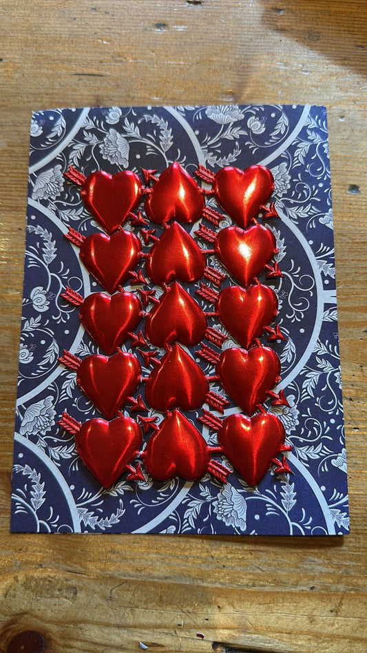 Herzen, voller Liebe, rot