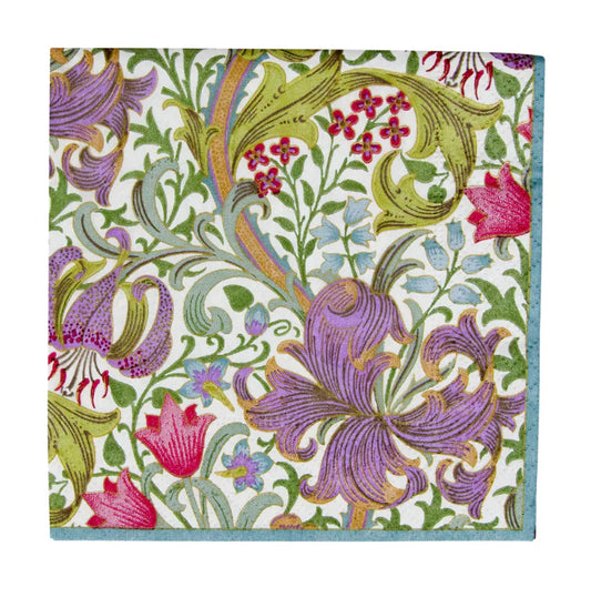 Golden Lily Servietten, Cocktail Size