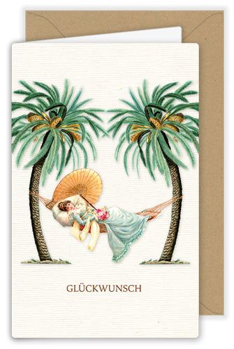 Kärtchen Glückwunsch Palmen