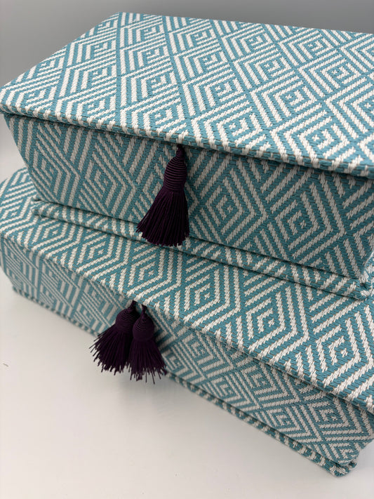 Schachtel A4, Blaue Raute Pierre Frey