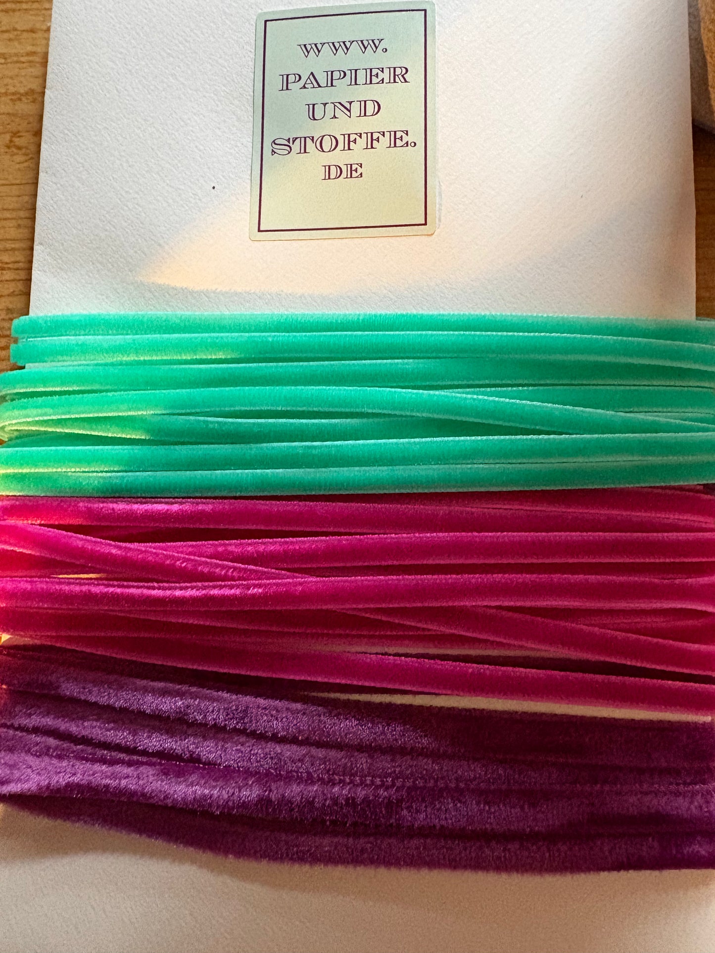 Samtband Mix,Dreier Set