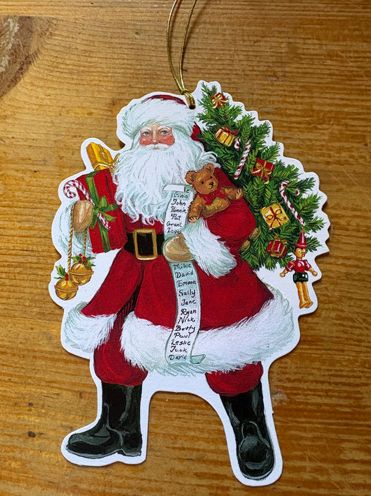 Geschenkanhänger Santa