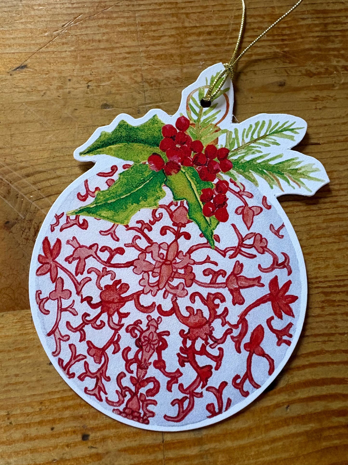 Geschenkanhänger Kugel