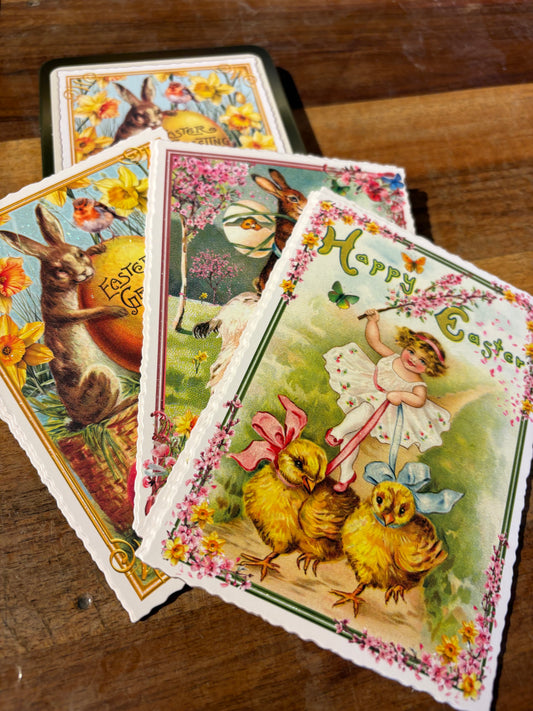 Goldene Postkarten Box Ostern 2