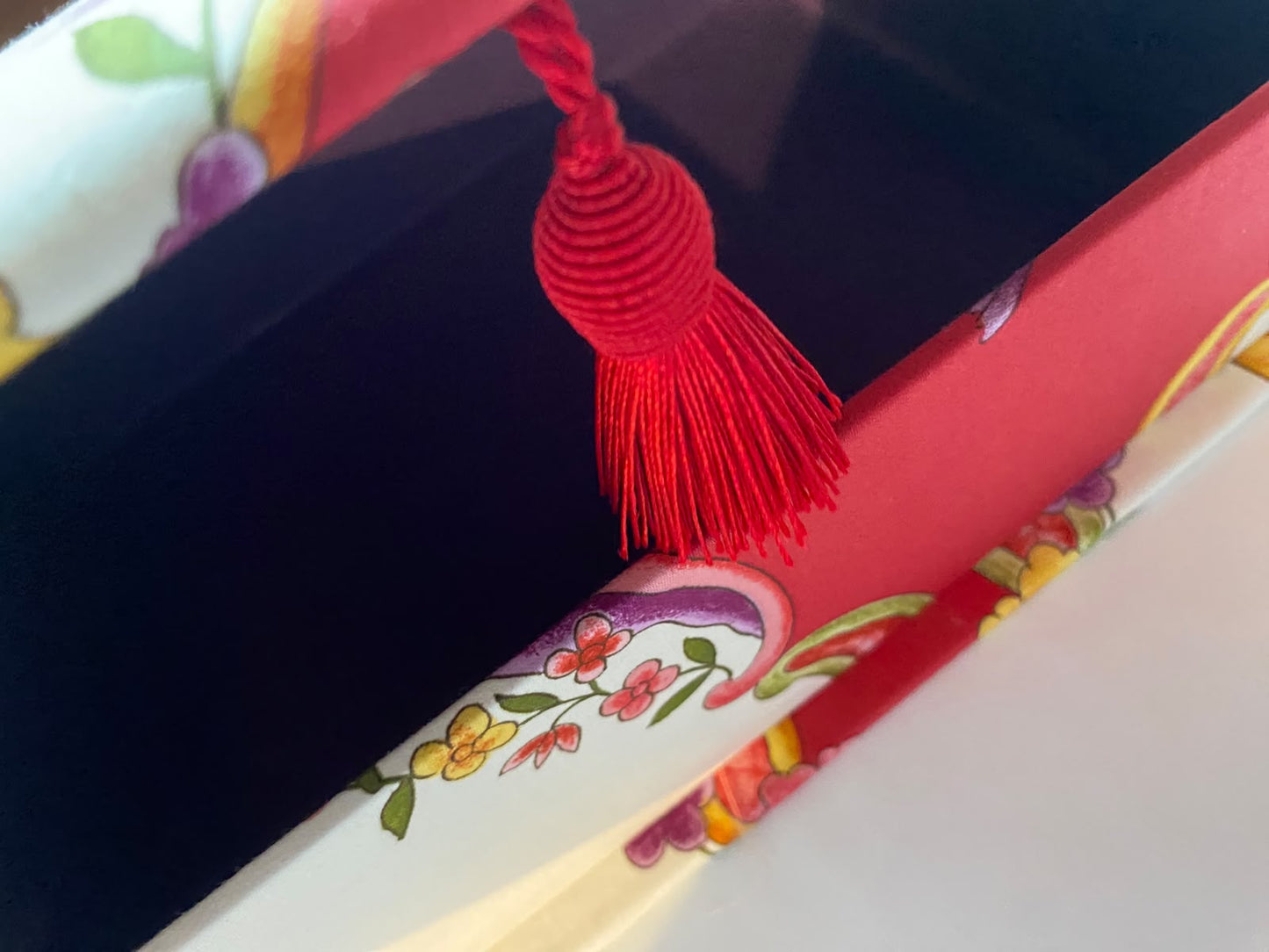 Chinoiserie A5 Schachtel rot