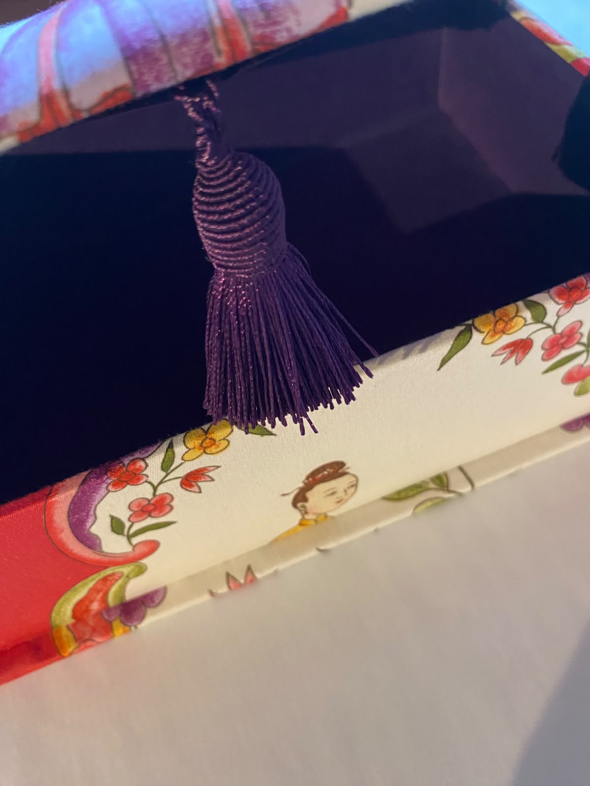 Chinoiserie A5 Schachtel rot