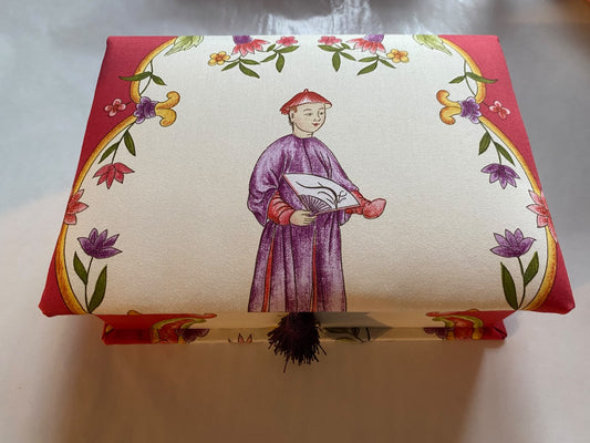 Chinoiserie A5 Schachtel rot