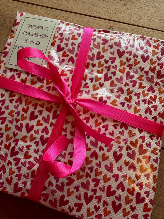 Servietten Lunch Size Herzen