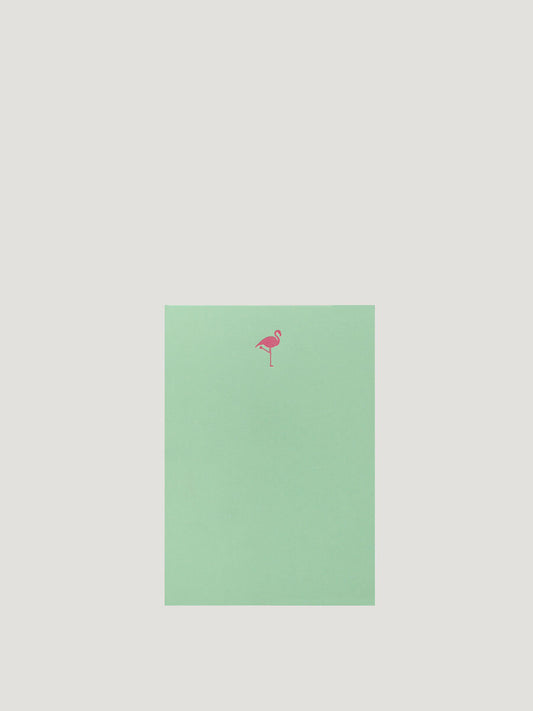 Flamingo Block A6 Mint Grün