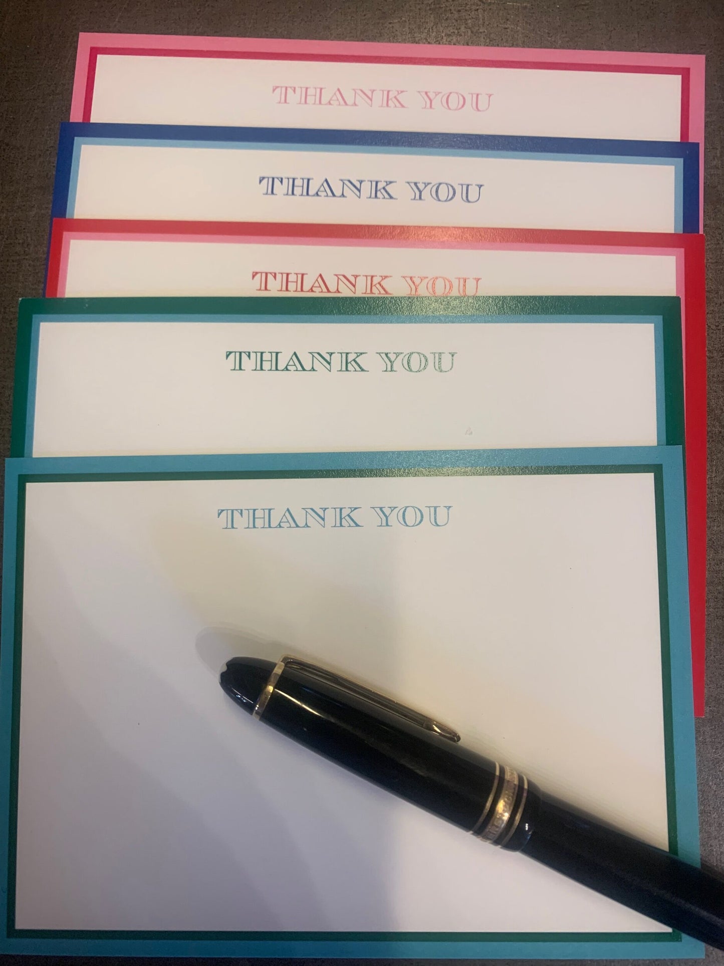 Kartenset inkl. Umschläge  "Thank you"